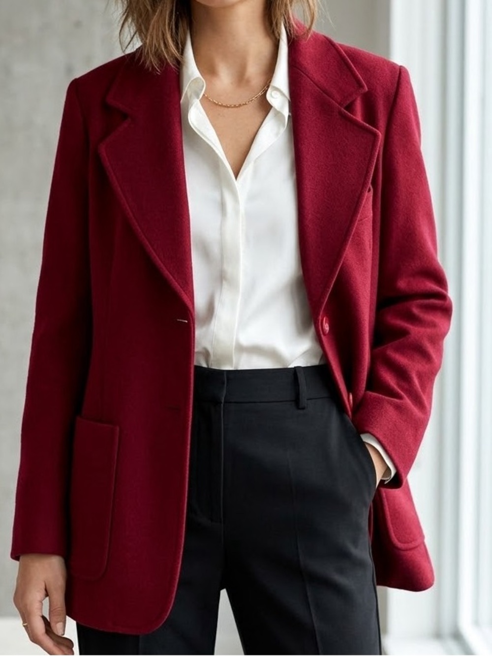 Weinberg Paris Vintage Wool/Cashmere Blazer